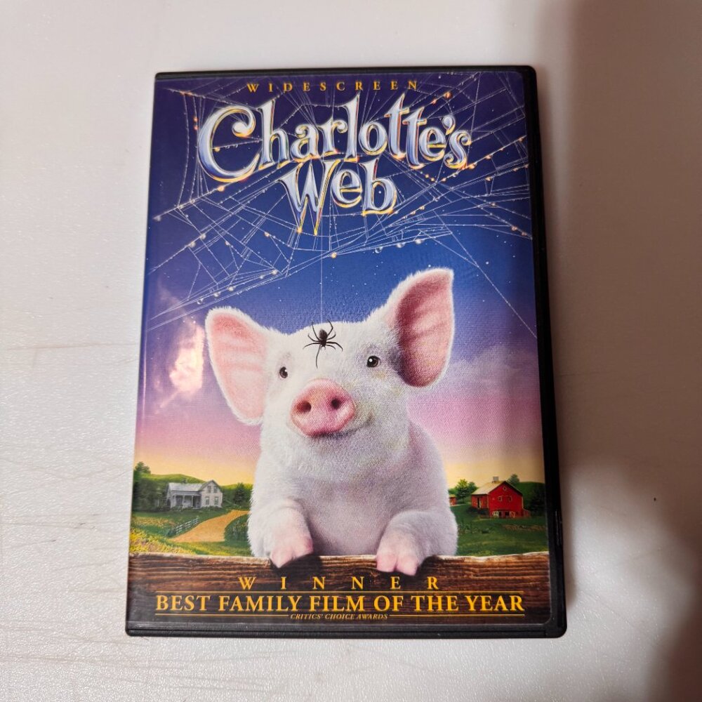 Charlotte's Web [DVD] Disc Tested, Working w/ Slipcover - Picture 3 of 4
